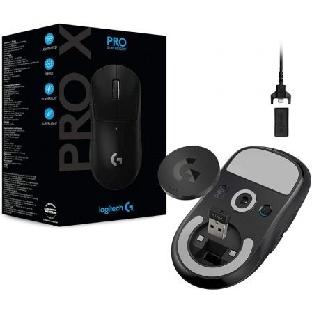 Logitech PRO X SUPERLIGHT Ratón Gaming Inalámbrico Negro